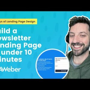How to Build a Newsletter Landing Page in Under 10 Minutes