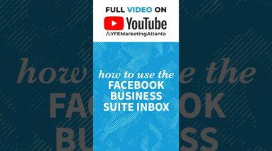 How to use the Facebook Business Suite Inbox. #LYFEMarketing