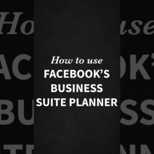 How to use Facebook’s Business Suite Planner. #LYFEMarketing