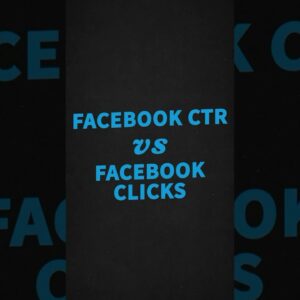Facebook CTR vs. Facebook clicks! #LYFEMarketing