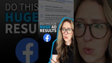 This Is What FACEBOOK Says To Do For BIG Ad Results #facebookadvertising