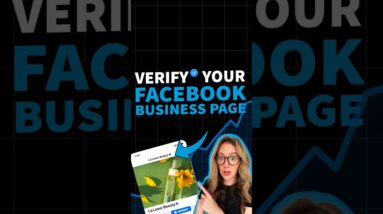 How To Get Your Business Page VERIFIED On Facebook #facebookupdate