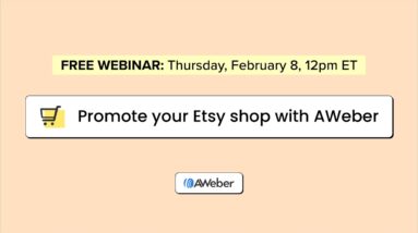 Free Webinar: Promote your Etsy shop with AWeber