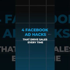 4 Hacks That Drive Sales From Facebook Ads Every Time #facebookadstrategy #smallbusinessmarketing