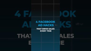 4 Hacks That Drive Sales From Facebook Ads Every Time #facebookadstrategy #smallbusinessmarketing