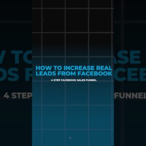 How to Increase Leads From Facebook: 4 Step Sales Funnel #salesfunnel #leadgenerator #targetedleads
