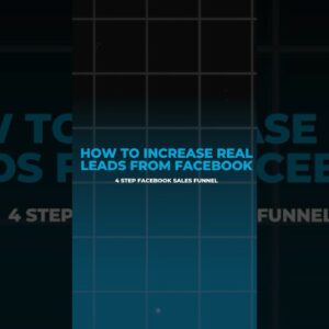 How to Increase Leads From Facebook: 4 Step Sales Funnel #salesfunnel #leadgenerator #targetedleads