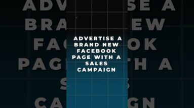 How To Advertise A Brand New Facebook Page (full video linked!) #facebookads #smallbusinessmarketing