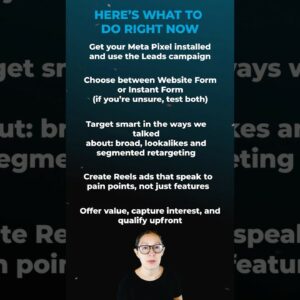 How to Get Leads from Reels Ads #facebookadsforbeginners #facebookmarketing #smallbusinessmarketing