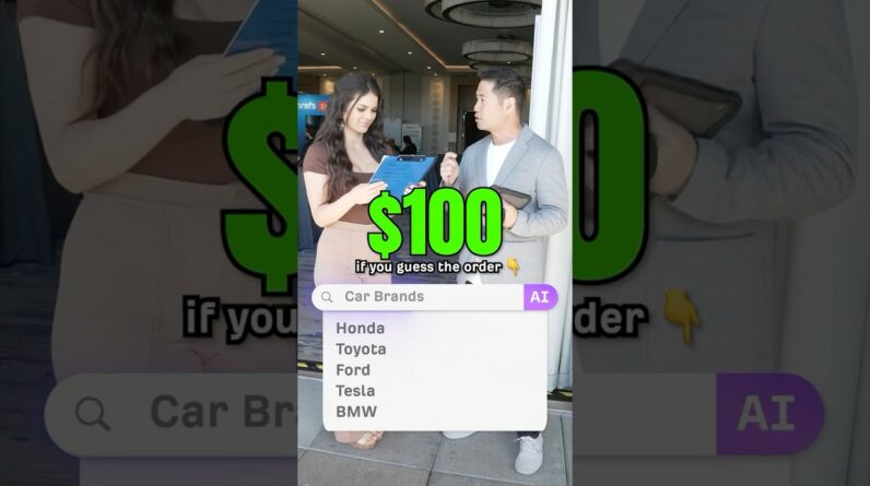 Rank these car brands in Google AI search - Win $100 #tech #seo