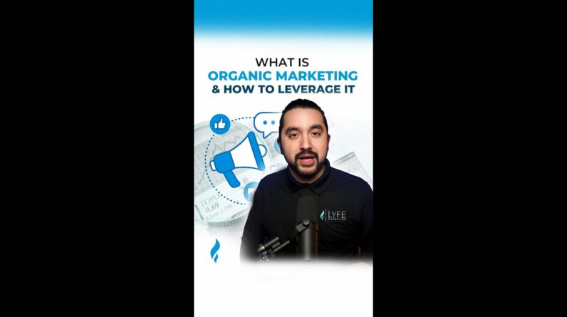 Organic marketing explained in under a minute #marketing #instagramgrowthtips #facebookmarketingtips