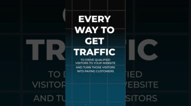 Every Way to Get QUALIFIED Traffic to Your Site! (full video linked!) #websitetraffic #smallbusiness
