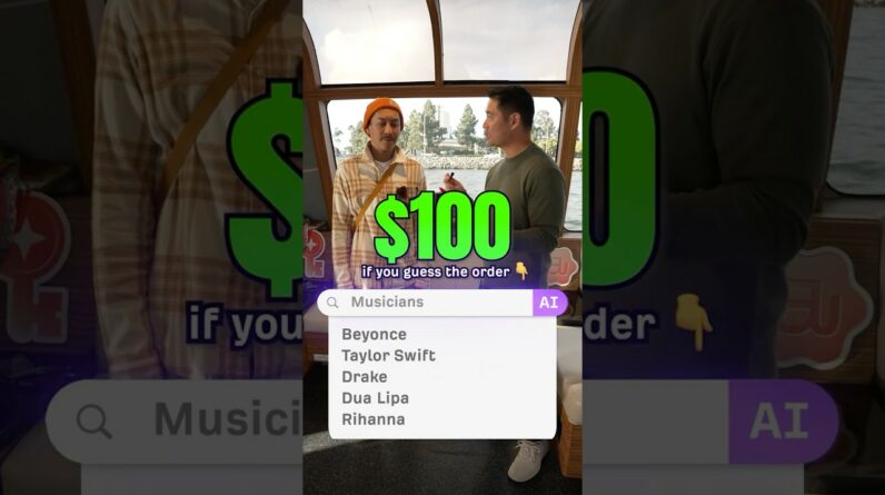 Guess the most popular Pop stars in Google - Win $100