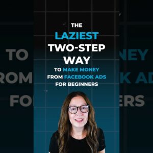 Laziest Way to Make Money from Facebook Ads for Beginners (full video linked!) #facebookads