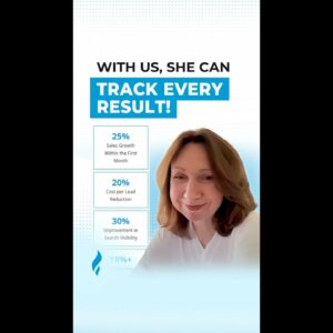 Robin was unable to track results and ROI when she worked with previous marketing agencies.