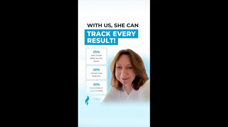 Robin was unable to track results and ROI when she worked with previous marketing agencies.