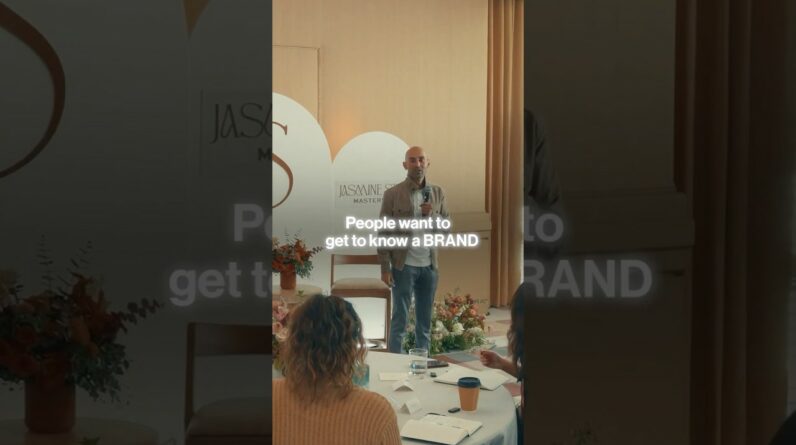 People want to get to know a brand before they purchase