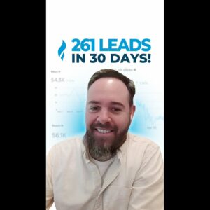 After partnering with LYFE, Scott generated 261 leads in 30 days!