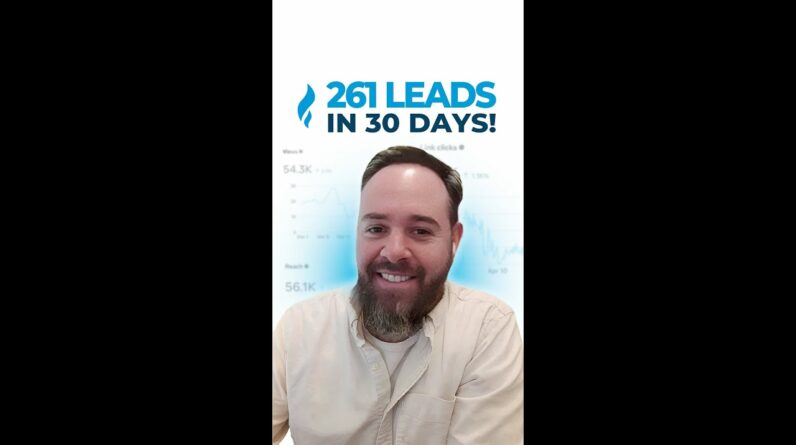 After partnering with LYFE, Scott generated 261 leads in 30 days!